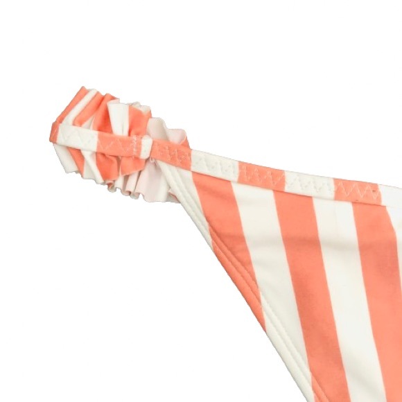 NWT Aerie Printed Ruffle Super High Cut Cheekiest Bikini Bottom Size L - Picture 7 of 11